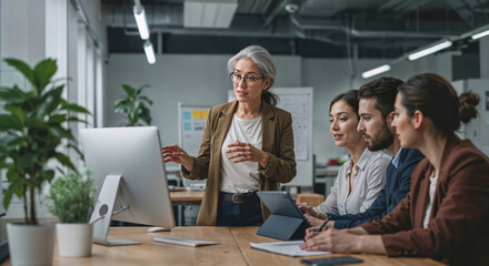 Collaborative training for co-workers in workplace on leadership and skill development