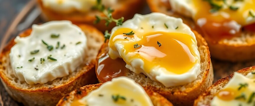 close up of a plate of food with bread