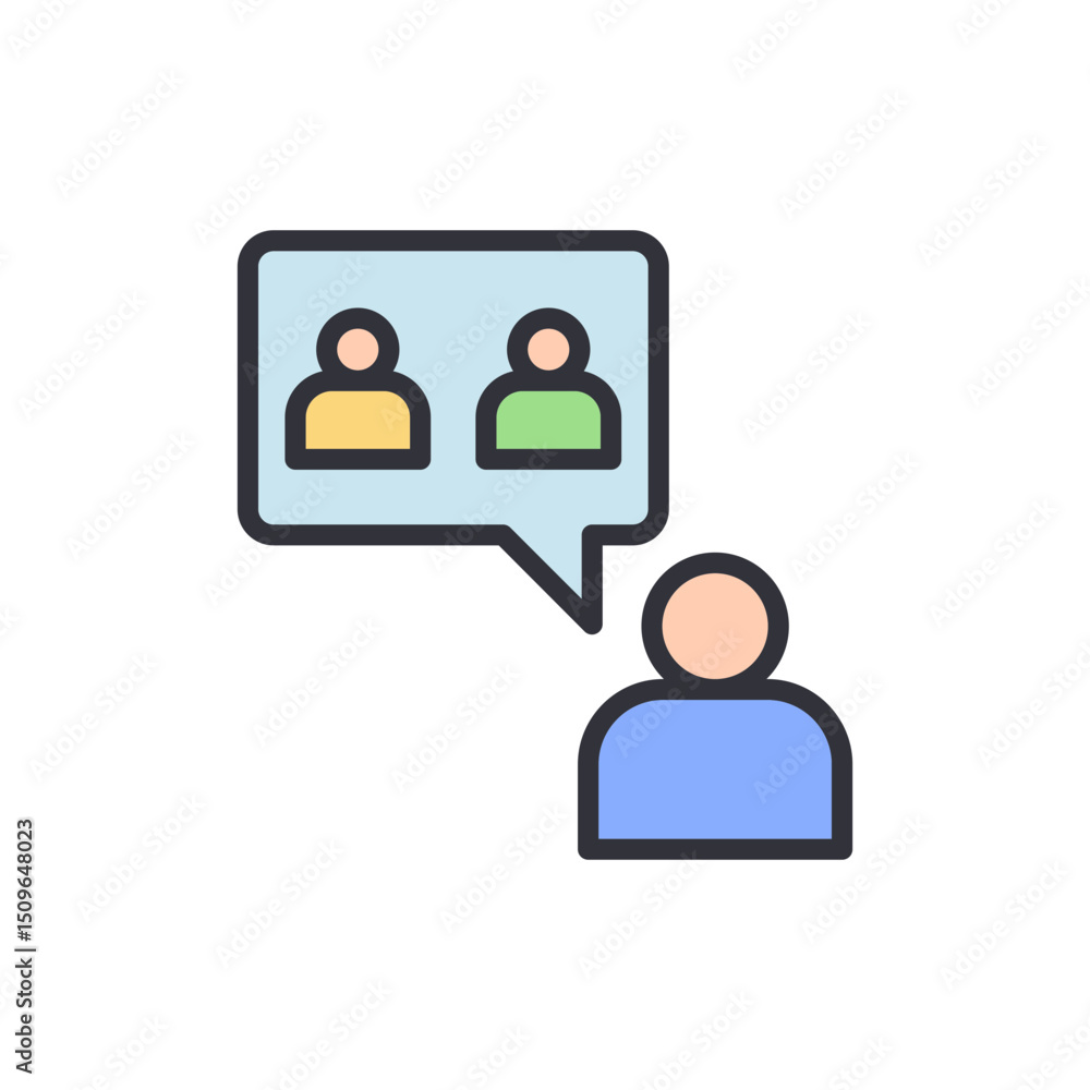 Poster person reaching out to multiple connections in a networking environment