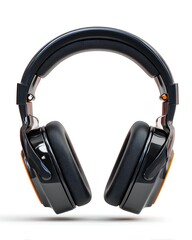 Fototapeta premium Wireless gaming headset with microphone, isolated on white background. Sleek design for immersive gaming experiences.