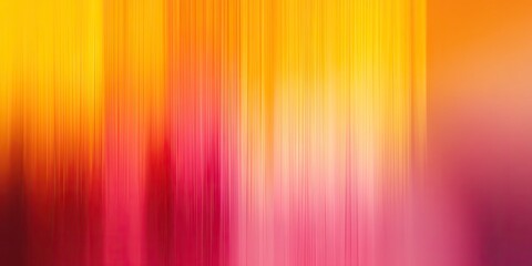Pink, Orange, Yellow and Red Color Gradient Summer Defocused Blurred Motion Abstract Background Vector Illustration, Widescreen, Horizontal