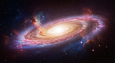 Cosmic Spiral Galaxy: A Celestial Tapestry