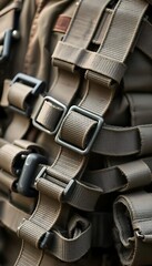 close up of a backpack with straps