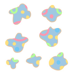 花形パターン背景素材