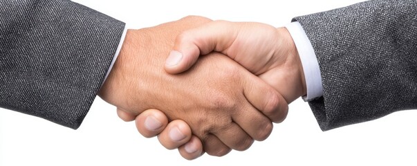 Business Handshake Symbolizing Agreement and Cooperation