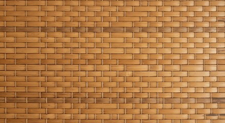 Woven Bamboo Texture Natural Brown Rattan Background Image