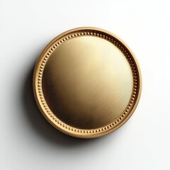 Gold round decorative plate