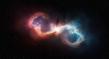 Cosmic Infinity: A Celestial Dance of Nebulae