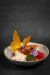 Basque Cheese Cake , Basque Cheese Cake Mix Crumble.