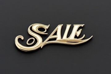 Gold stylized word "SALE
