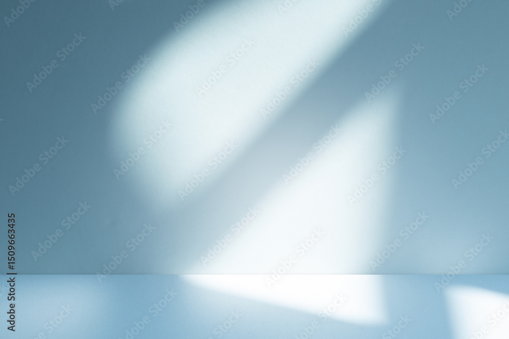 Leinwandbilder wall interior background, studio and backdrops show products. with soft light shadow from window col