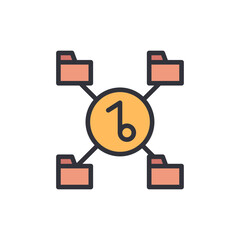 Decentralized Data Storage With Encrypted Access Keys And Folder Sharing