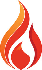 vector illustration of a fire,fire flare clipart symbol flat vector icon for apps and websites