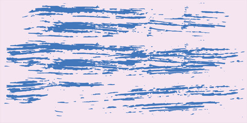 Grainy blue spiral brush stroke with spray texture. Hand drawn distress damaged edge vintage banner with spiral bold line. Grainy bold brush strokes texture with scattered tiny dots. Retro background.