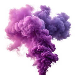 Fototapeta premium Vibrant Purple and Pink Smoke Cloud Transparent Background