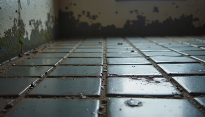 Black Mold Between Floor Tiles 