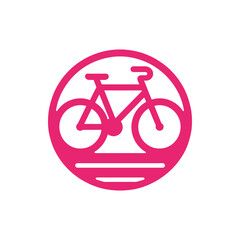 vector illustration of a bicycle logo design