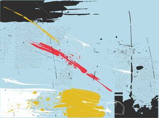 dirty damaged newspaper design,
Abstract graffiti, paint splashes, scribbles, abstract grunge paint,
Abstract Brushstrokes and Splatter, grunge typography collage texture overlay background. graffiti 