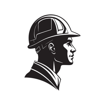 construction vector silhouette clip art logo design illustration