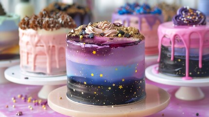 Cosmic fusion of layered cakes each layer representing a different galaxy