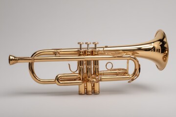 Obraz premium Gold trumpet musical instrument detail