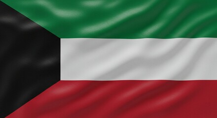 Obraz premium Kuwait Flag Image High Resolution Download