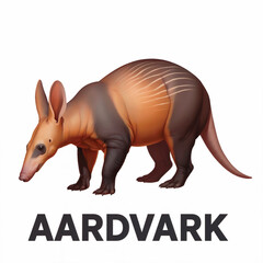 Obraz premium vector illustration of a aardvark.