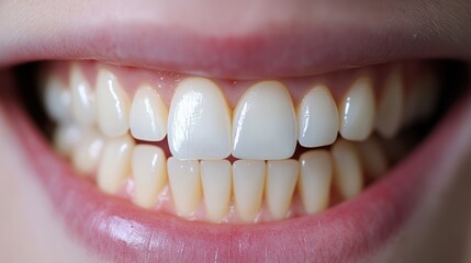 The human mouth displaying a healthy and clean set of teeth