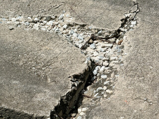 broken cement floor texture background