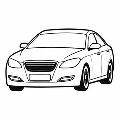 Naklejka premium vector illustration of a car