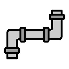 Pipe Variant Vector Filled Icon Design