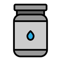 Water Tank Vector Filled Icon Design
