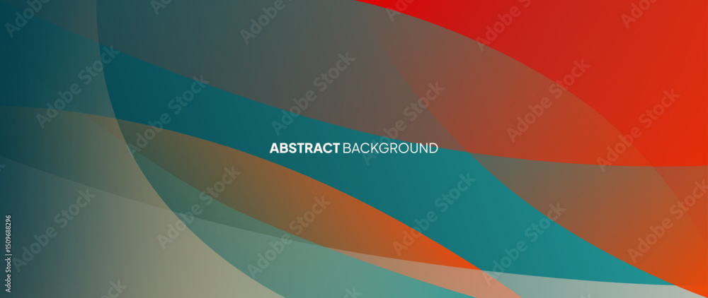 Poster colorful abstract background with round objects overlapping each other to form a beautiful pattern. Vector template for digital lux business banner, contemporary formal invitation, luxury voucher