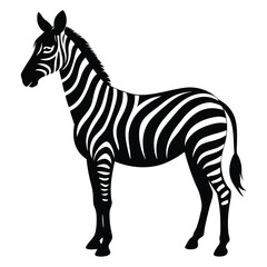 Obraz premium Zebra silhouette background image for design projects