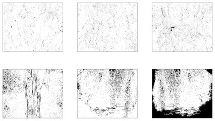 Grunge Urban Backgrounds set.Texture Vector.