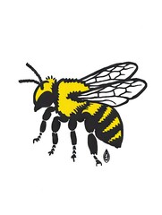 Illustration of a bee