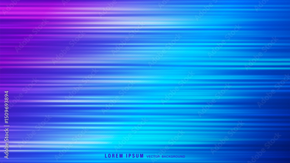 Wall mural futuristic digital light abstract background features dynamic horizontal motion blur effect with smo