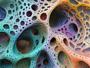 84. Abstract cellular pattern in organic structure