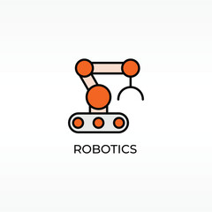 Robotics Vector, Icon Or Logo Sign Isolated Symbol Illustration