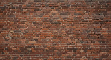 Naklejka premium Rustic Red Brick Wall Texture Background Image for Design Projects
