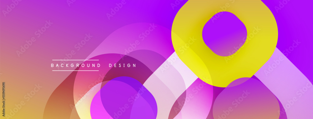 Leinwandbilder abstract vibrant layers create dynamic composition. gradient colors blend smoothly, forming flowing 