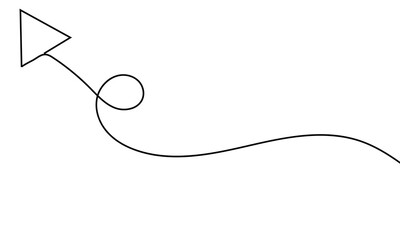 Arrow icon continuous one line drawing and minimalist style isolate outline vector icon . Vector Illustration . EPS 20 .  
