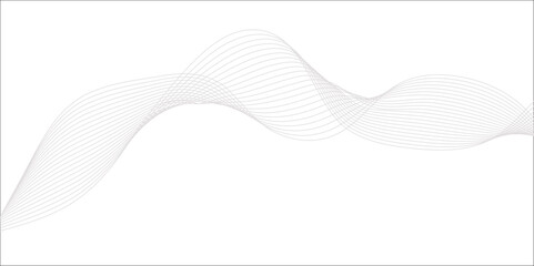 Fototapeta premium Abstract white and blue wave vector illustration design with wavy lines and gradient pattern