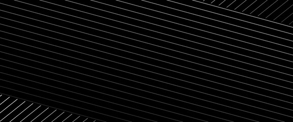 Naklejka premium Abstract black background with diagonal lines. Modern dark abstract vector texture.
