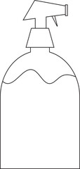 pesticides sprayer gardening illustration element outline