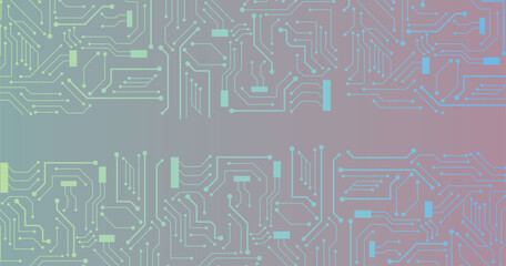 High tech technology geometric and connection system background with digital data abstract. 