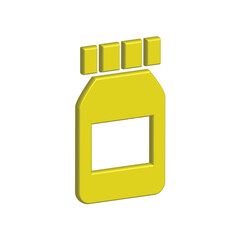 Medicine bottle icon design template