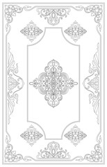 Black carpet lines, vintage lines, vintage decoration