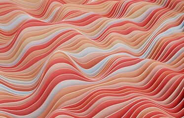 3D rendering wave pattern abstract background