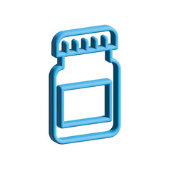 Medicine bottle icon design template